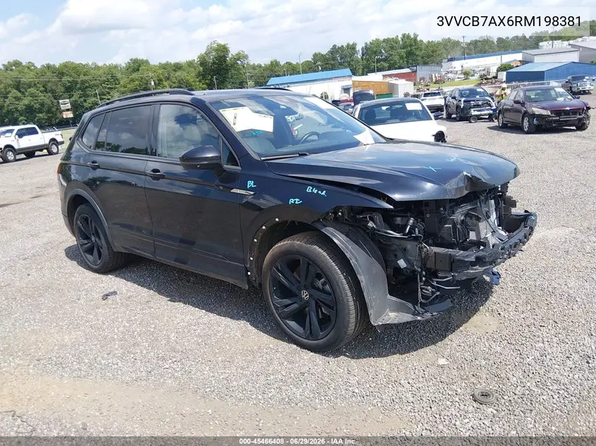 2024 Volkswagen Tiguan 2.0T Se R-Line Black VIN: 3VVCB7AX6RM198381 Lot: 45466408