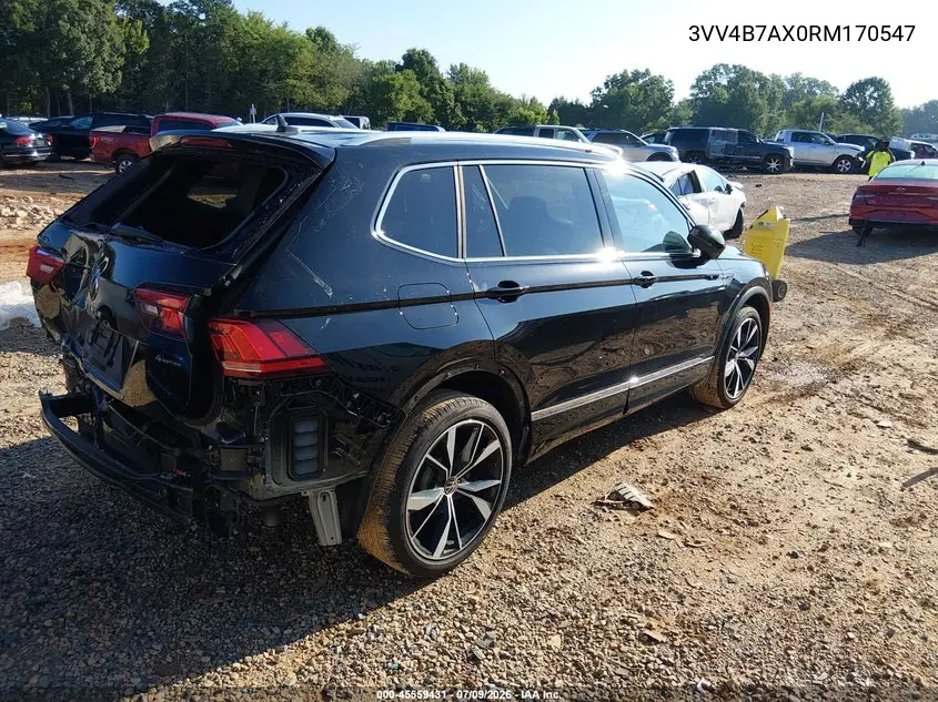 2024 Volkswagen Tiguan 2.0T Sel R-Line VIN: 3VV4B7AX0RM170547 Lot: 45559431