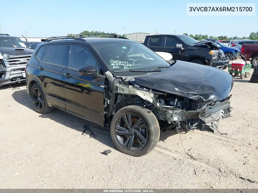 2024 Volkswagen Tiguan 2.0T Se R-Line Black VIN: 3VVCB7AX6RM215700 Lot: 45652904