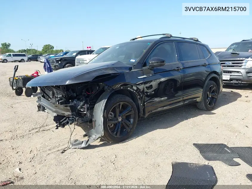 2024 Volkswagen Tiguan 2.0T Se R-Line Black VIN: 3VVCB7AX6RM215700 Lot: 45652904