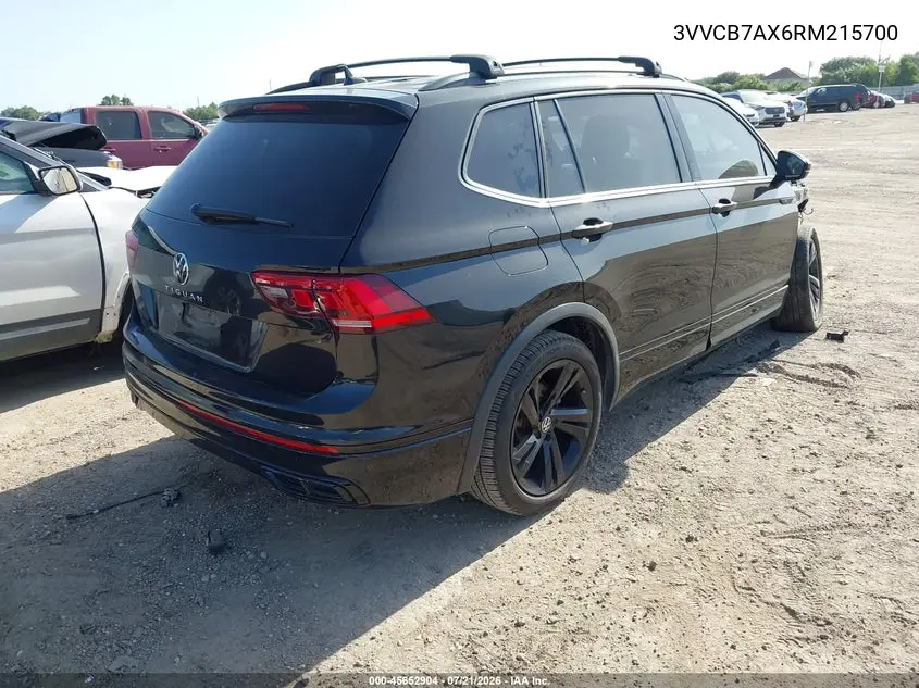 2024 Volkswagen Tiguan 2.0T Se R-Line Black VIN: 3VVCB7AX6RM215700 Lot: 45652904