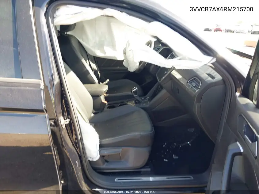2024 Volkswagen Tiguan 2.0T Se R-Line Black VIN: 3VVCB7AX6RM215700 Lot: 45652904