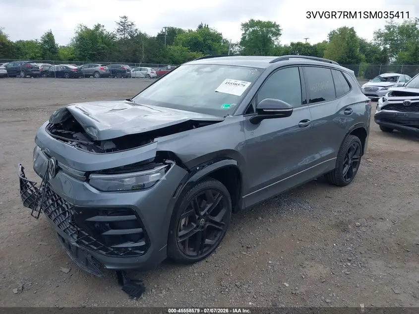 2025 Volkswagen Tiguan 2.0T Se R-Line Black VIN: 3VVGR7RM1SM035411 Lot: 45558579