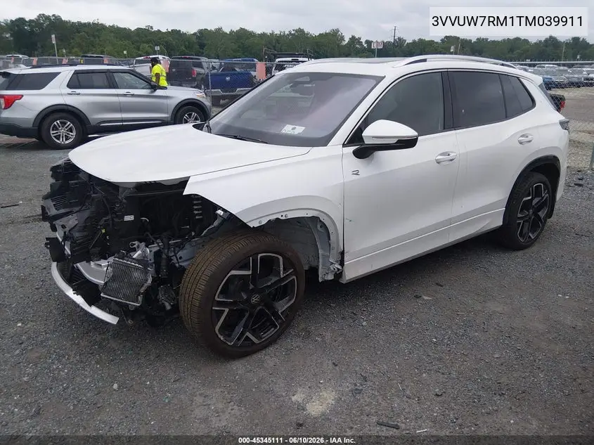 2026 Volkswagen Tiguan Sel R-Line Turbo VIN: 3VVUW7RM1TM039911 Lot: 45345111