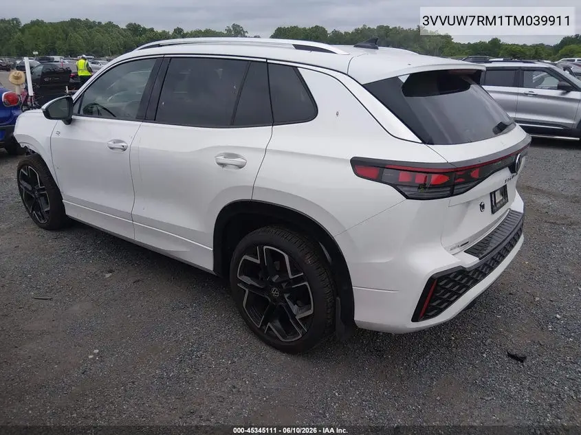 2026 Volkswagen Tiguan Sel R-Line Turbo VIN: 3VVUW7RM1TM039911 Lot: 45345111