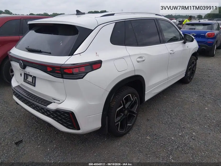 2026 Volkswagen Tiguan Sel R-Line Turbo VIN: 3VVUW7RM1TM039911 Lot: 45345111