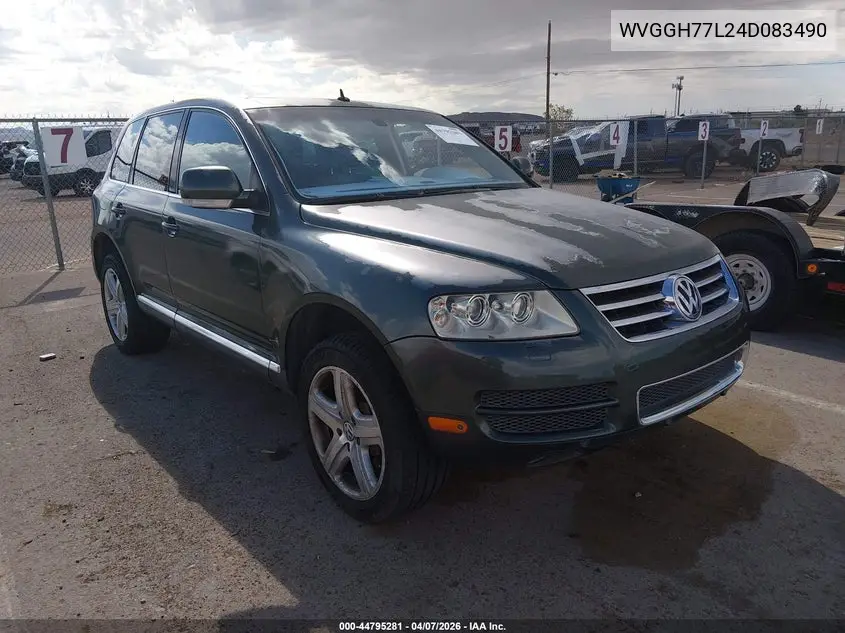 2004 Volkswagen Touareg V10 Tdi VIN: WVGGH77L24D083490 Lot: 44795281