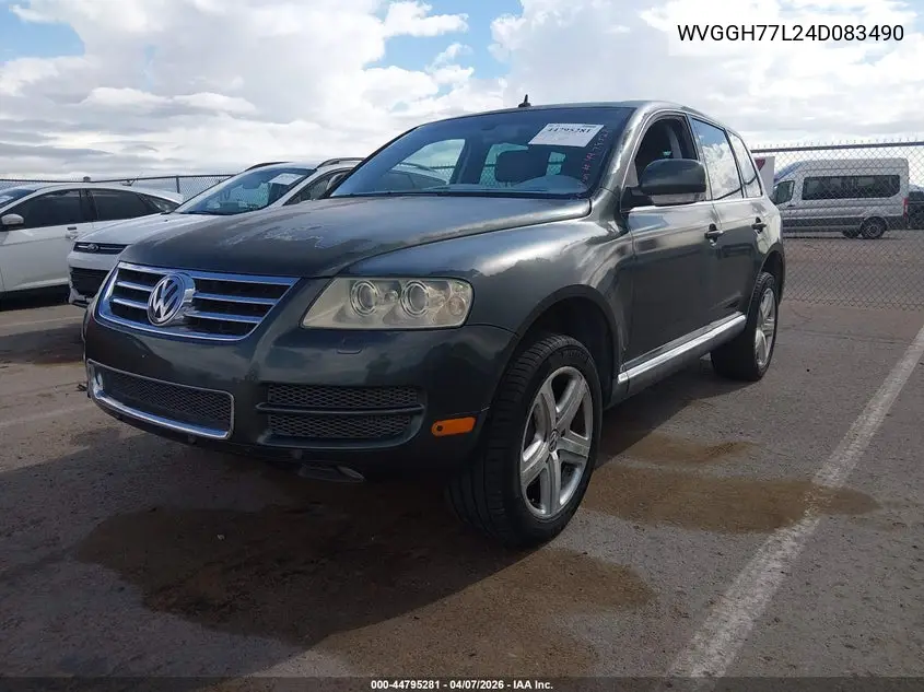 2004 Volkswagen Touareg V10 Tdi VIN: WVGGH77L24D083490 Lot: 44795281
