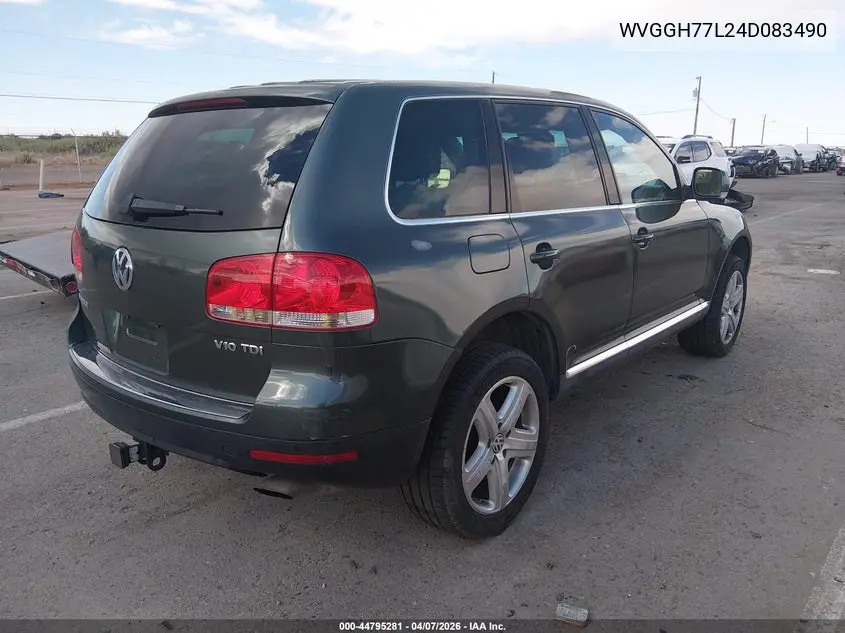 2004 Volkswagen Touareg V10 Tdi VIN: WVGGH77L24D083490 Lot: 44795281