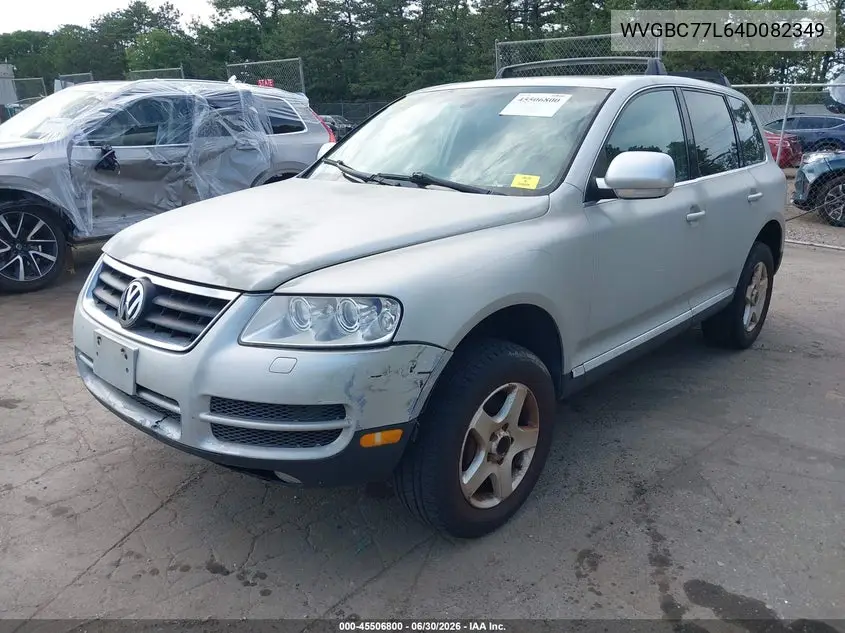 2004 Volkswagen Touareg V6 VIN: WVGBC77L64D082349 Lot: 45506800