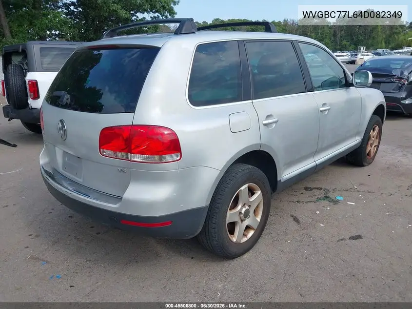 2004 Volkswagen Touareg V6 VIN: WVGBC77L64D082349 Lot: 45506800