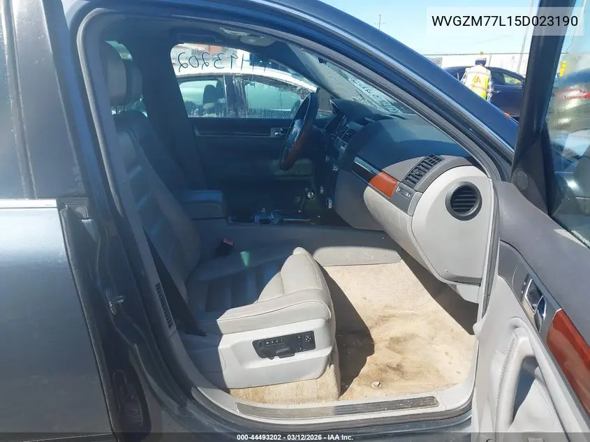 2005 Volkswagen Touareg V8 VIN: WVGZM77L15D023190 Lot: 44493202