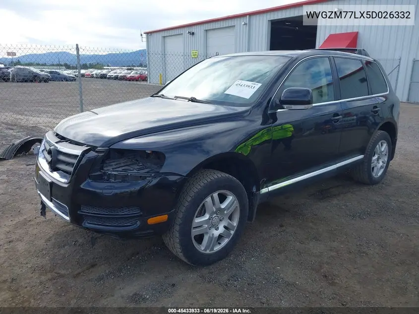 2005 Volkswagen Touareg V8 VIN: WVGZM77LX5D026332 Lot: 45433933