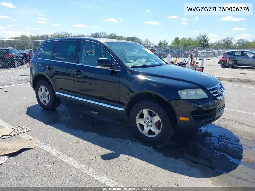 2006 Volkswagen Touareg V6 VIN: WVGZG77L26D006276 Lot: 44900196