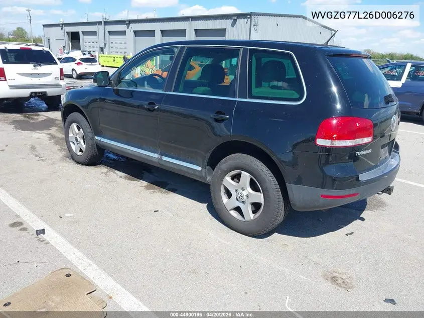 2006 Volkswagen Touareg V6 VIN: WVGZG77L26D006276 Lot: 44900196