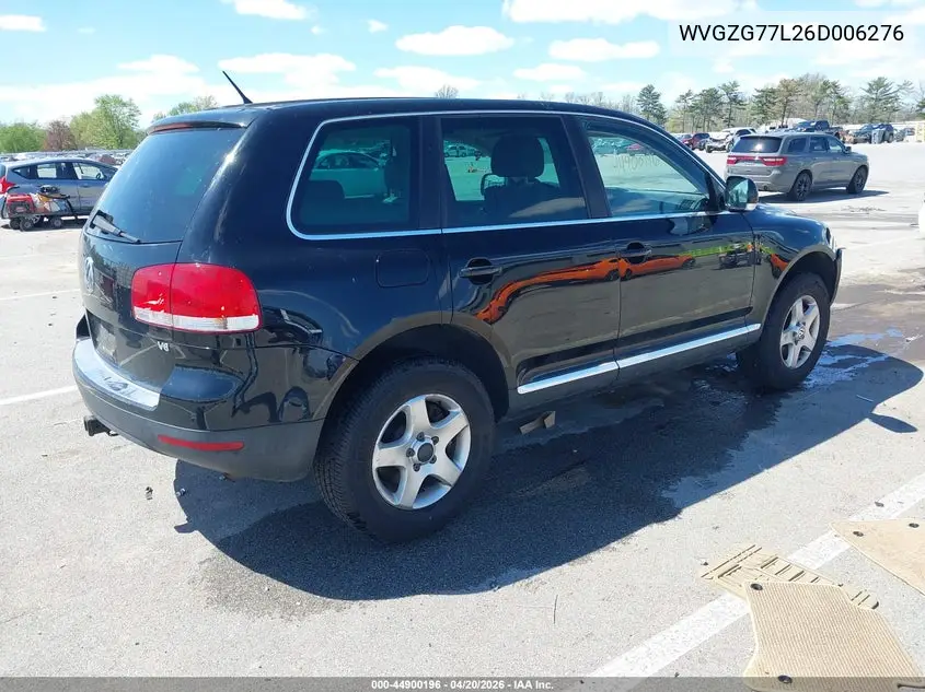 2006 Volkswagen Touareg V6 VIN: WVGZG77L26D006276 Lot: 44900196