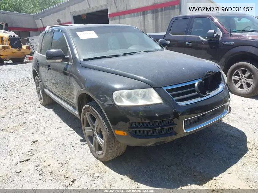 2006 Volkswagen Touareg V8 VIN: WVGZM77L96D031457 Lot: 45101934