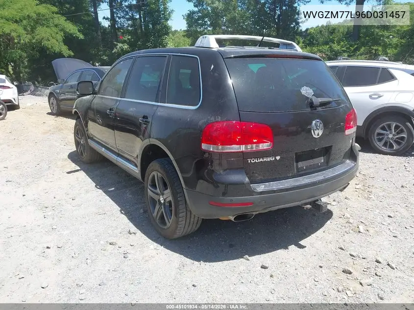 2006 Volkswagen Touareg V8 VIN: WVGZM77L96D031457 Lot: 45101934