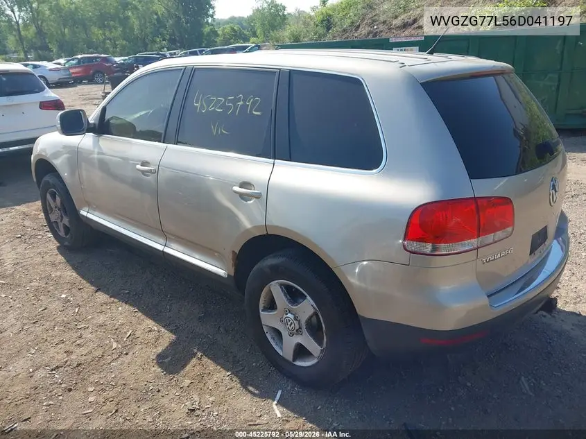 2006 Volkswagen Touareg V6 VIN: WVGZG77L56D041197 Lot: 45225792