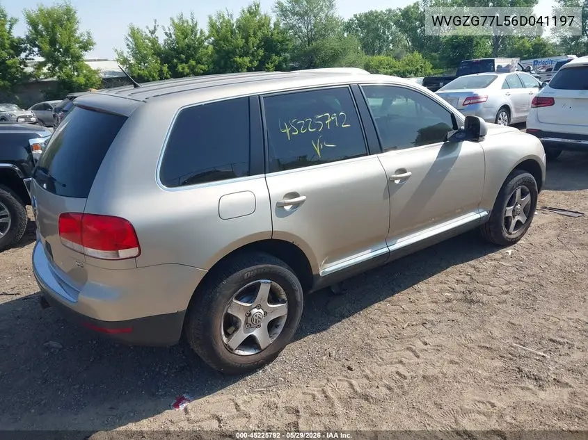 2006 Volkswagen Touareg V6 VIN: WVGZG77L56D041197 Lot: 45225792