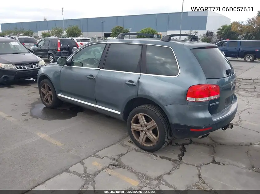 2006 Volkswagen Touareg V10 Tdi VIN: WVGPT77L06D057651 Lot: 45318590