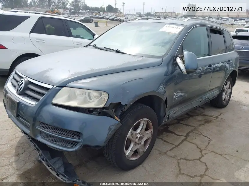 2007 Volkswagen Touareg V6 VIN: WVGZE77LX7D012771 Lot: 45063325