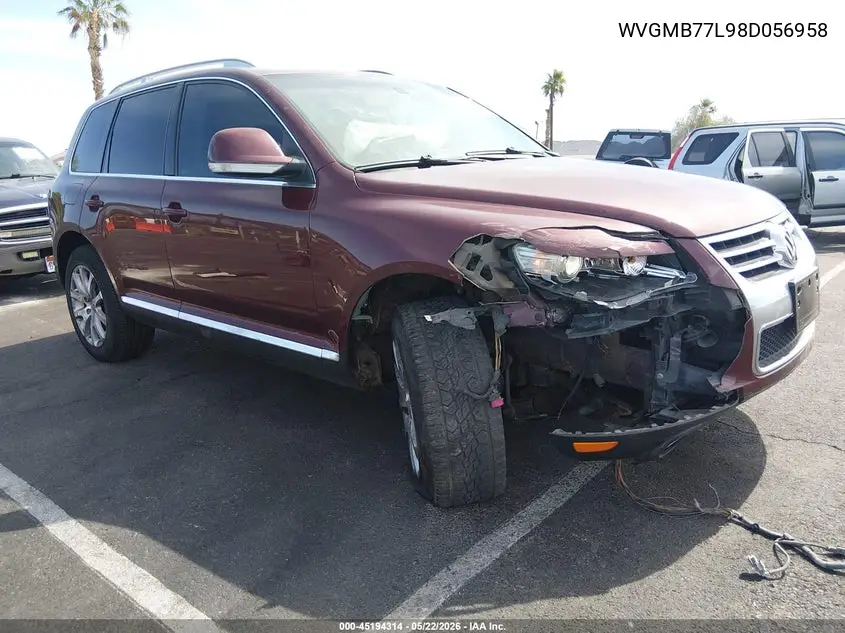 2008 Volkswagen Touareg 2 V8 Fsi VIN: WVGMB77L98D056958 Lot: 45194314