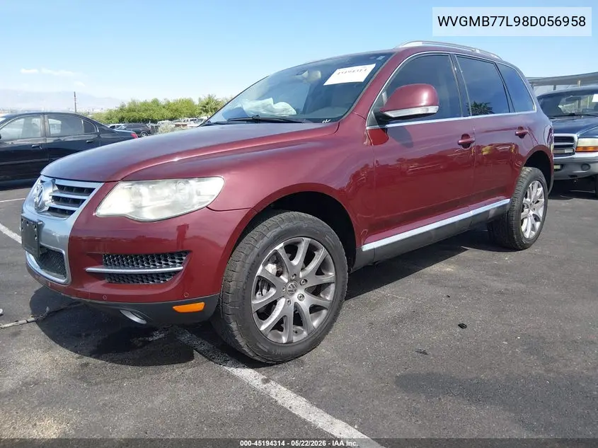 2008 Volkswagen Touareg 2 V8 Fsi VIN: WVGMB77L98D056958 Lot: 45194314