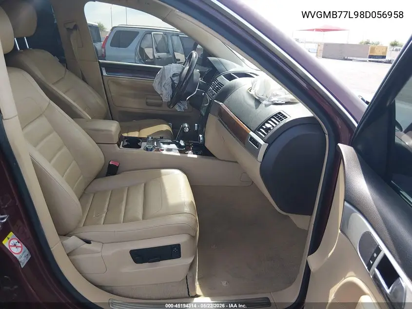 2008 Volkswagen Touareg 2 V8 Fsi VIN: WVGMB77L98D056958 Lot: 45194314