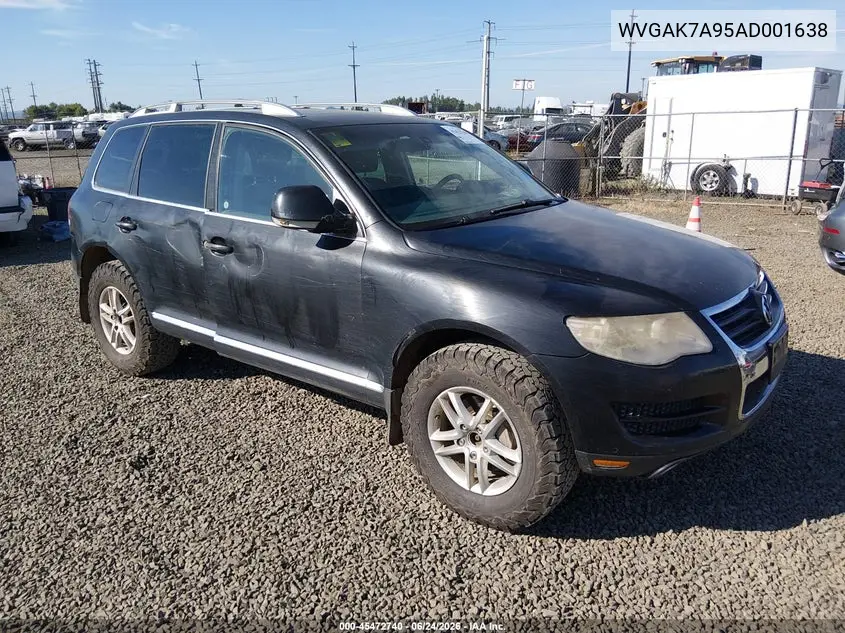 2010 Volkswagen Touareg V6 Tdi VIN: WVGAK7A95AD001638 Lot: 45472740