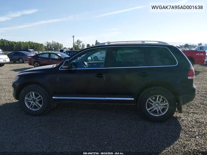 2010 Volkswagen Touareg V6 Tdi VIN: WVGAK7A95AD001638 Lot: 45472740