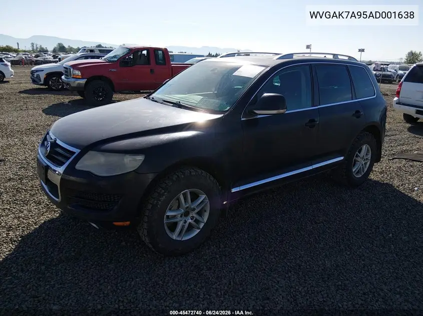 2010 Volkswagen Touareg V6 Tdi VIN: WVGAK7A95AD001638 Lot: 45472740