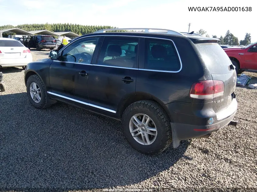 2010 Volkswagen Touareg V6 Tdi VIN: WVGAK7A95AD001638 Lot: 45472740