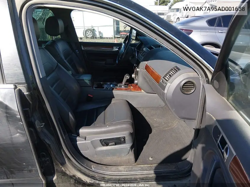 2010 Volkswagen Touareg V6 Tdi VIN: WVGAK7A95AD001638 Lot: 45472740