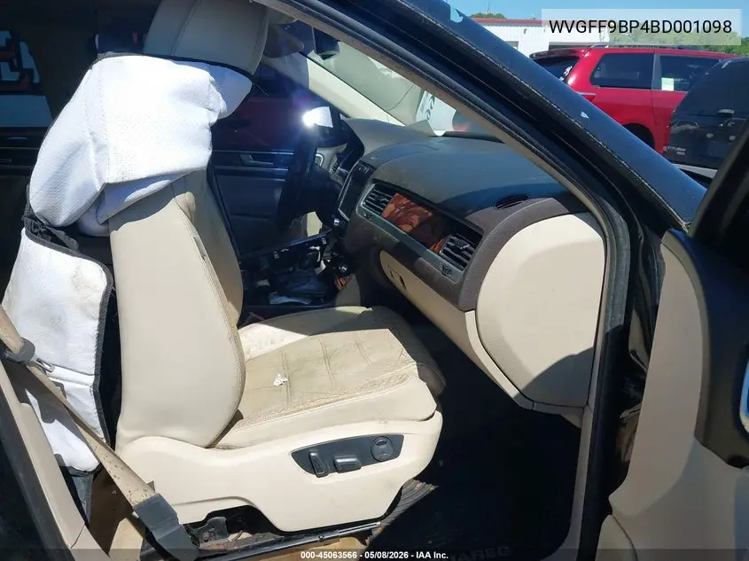 2011 Volkswagen Touareg Vr6 Lux VIN: WVGFF9BP4BD001098 Lot: 45063566