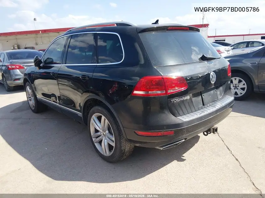 2011 Volkswagen Touareg Tdi Executive VIN: WVGFK9BP7BD005786 Lot: 45152419