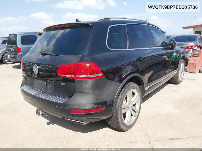 2011 Volkswagen Touareg Tdi Executive VIN: WVGFK9BP7BD005786 Lot: 45152419