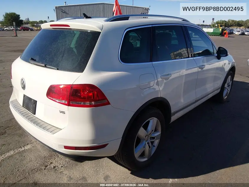 2011 Volkswagen Touareg Vr6 Lux VIN: WVGFF9BP8BD002495 Lot: 45561462