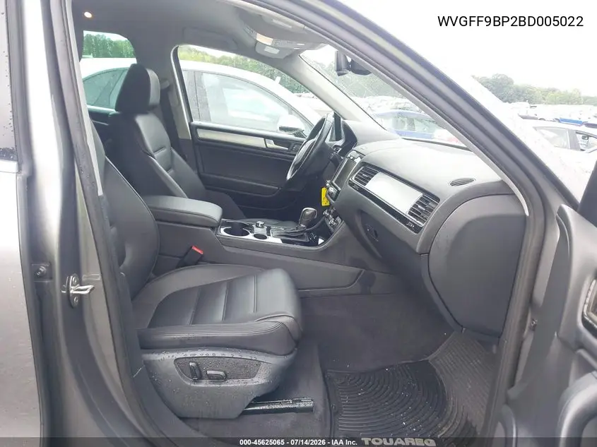 2011 Volkswagen Touareg Vr6 Sport VIN: WVGFF9BP2BD005022 Lot: 45625065
