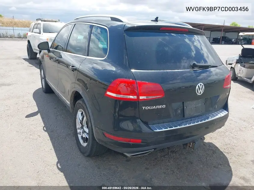 2012 Volkswagen Touareg Tdi Lux VIN: WVGFK9BP7CD003456 Lot: 45159642