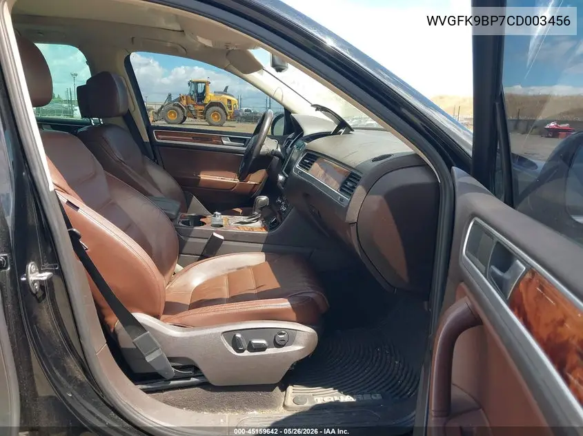 2012 Volkswagen Touareg Tdi Lux VIN: WVGFK9BP7CD003456 Lot: 45159642