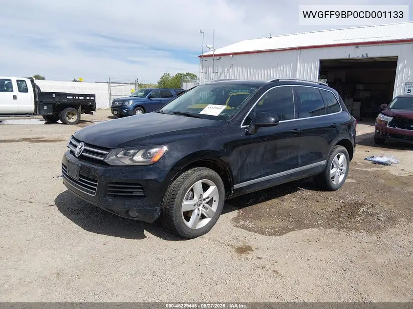2012 Volkswagen Touareg Vr6 Lux VIN: WVGFF9BP0CD001133 Lot: 45229445