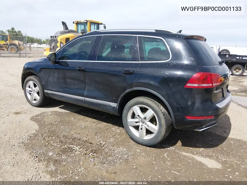 2012 Volkswagen Touareg Vr6 Lux VIN: WVGFF9BP0CD001133 Lot: 45229445