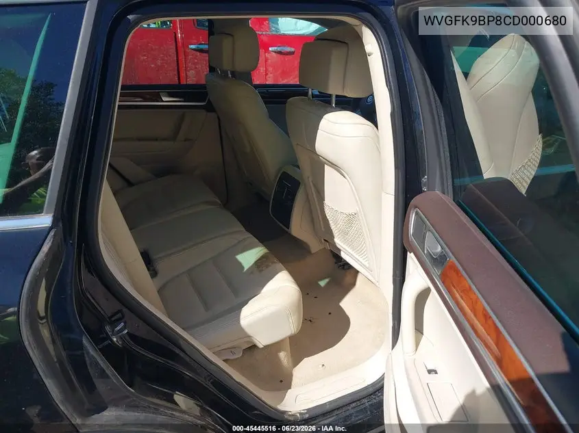 2012 Volkswagen Touareg Tdi Lux VIN: WVGFK9BP8CD000680 Lot: 45445516