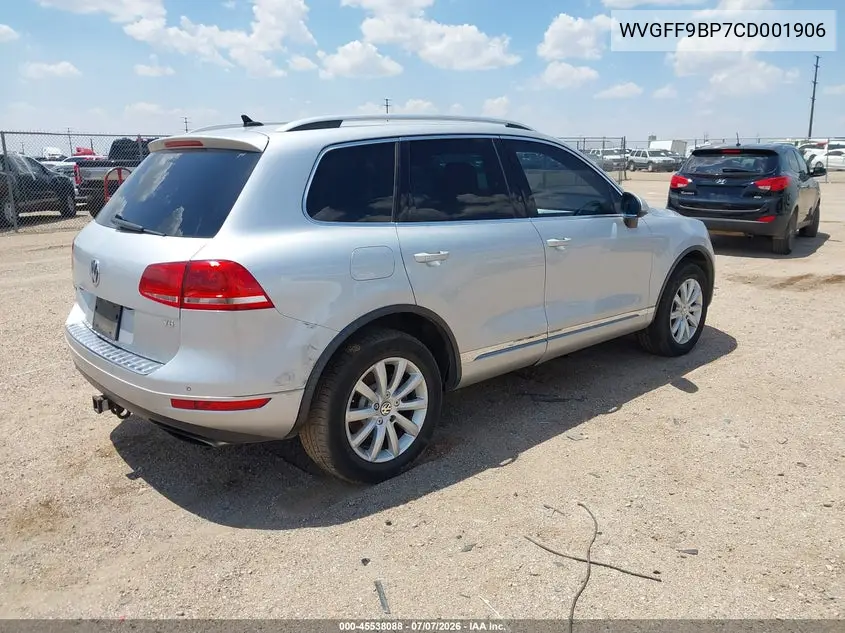 2012 Volkswagen Touareg Vr6 Sport VIN: WVGFF9BP7CD001906 Lot: 45538088