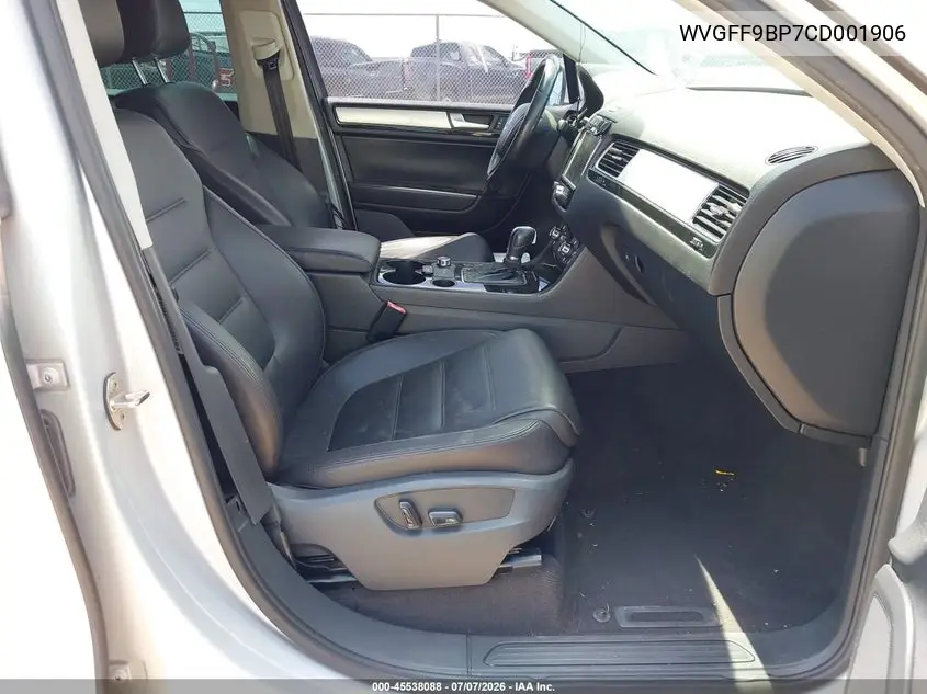 2012 Volkswagen Touareg Vr6 Sport VIN: WVGFF9BP7CD001906 Lot: 45538088