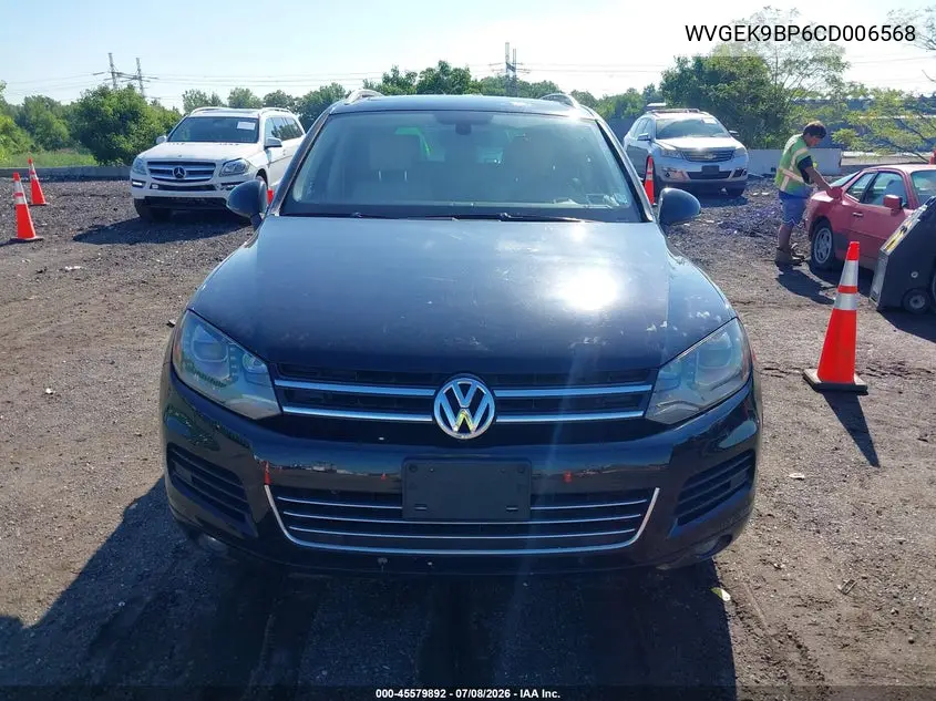 2012 Volkswagen Touareg Tdi Executive VIN: WVGEK9BP6CD006568 Lot: 45579892