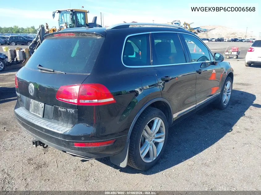 2012 Volkswagen Touareg Tdi Executive VIN: WVGEK9BP6CD006568 Lot: 45579892