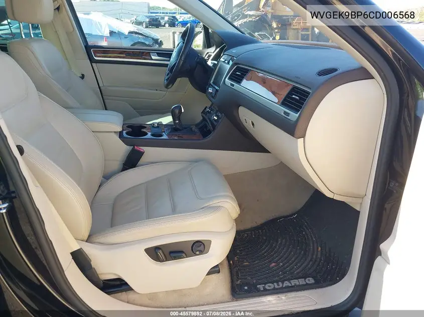 2012 Volkswagen Touareg Tdi Executive VIN: WVGEK9BP6CD006568 Lot: 45579892