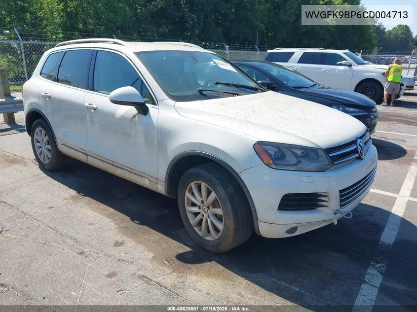 2012 Volkswagen Touareg Tdi Sport VIN: WVGFK9BP6CD004713 Lot: 45625597